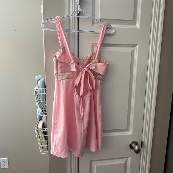 New! FOR LOVE & LEMONS Pastel Watercolor Rose Dress 45041 - Picture 10 of 14